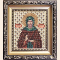 Набор для вышивания бисером ЧАРИВНА МИТЬ "Икона святому преподобному Виталию"